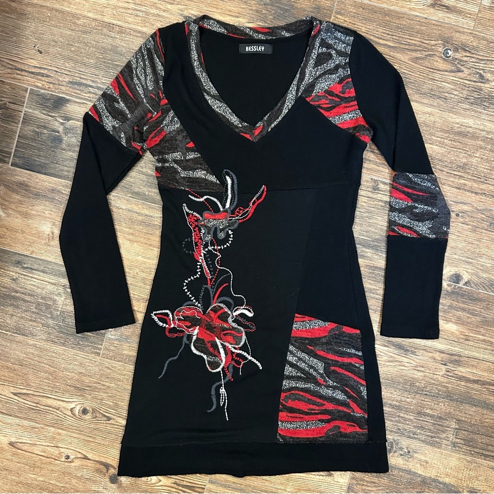 Y2K Kessley Patchwork Dress – Size Small
